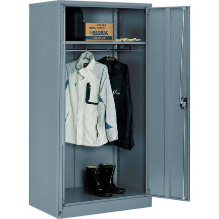 Wardrobe Cabinet Assembled 36x24x72 Gray