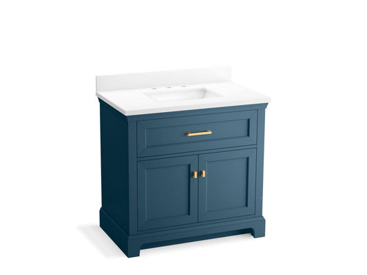 36 Bathroom Vanity Cabinet With Sink And Quartz Top