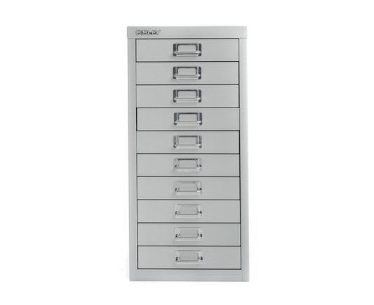 10-Drawer Under-Desk Multidrawer Steel Cabinet Green