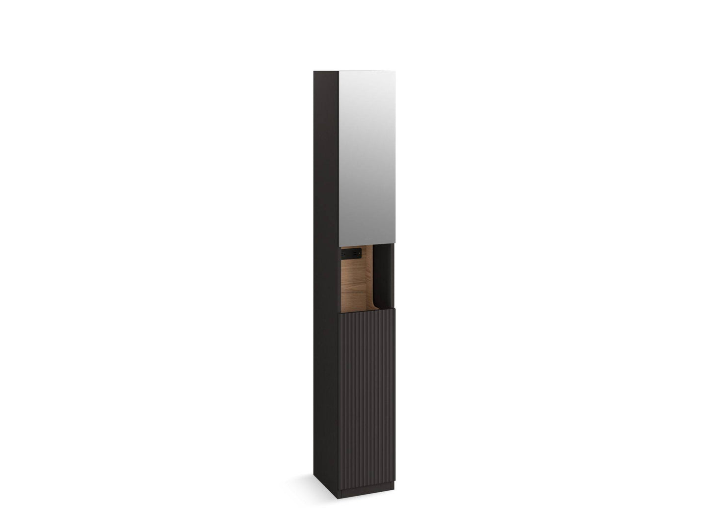 12 X 81 Linen Tower Dark Steel