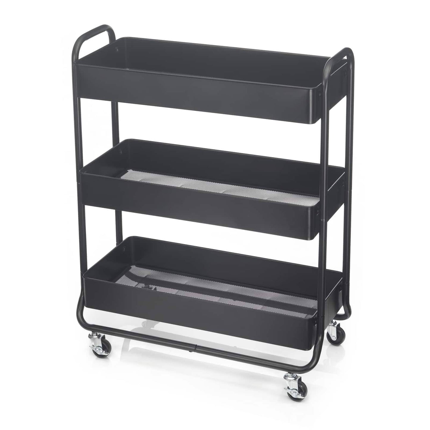 Tidy Hudson Rolling Cart, Black