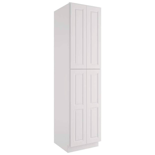 24-In W X 24-In D X 84-In H In Shaker White Plywood Ready To Assemble Floor Wall Pantry Kitchen Cabinet