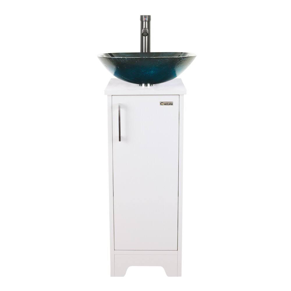 13 Single Bathroom Vanity Set Finish: White