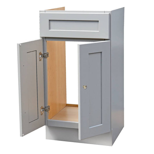 18 Gray Shaker Style Vanity Base Cabinet