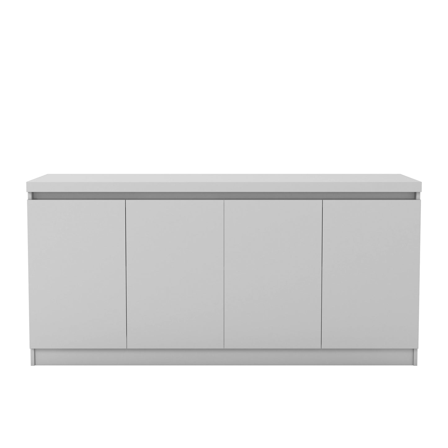 Viennese 62.99 In. 6- Shelf Buffet Cabinet In Off White