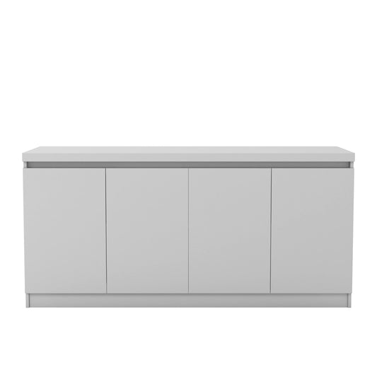 Viennese 62.99 In. 6- Shelf Buffet Cabinet In Off White