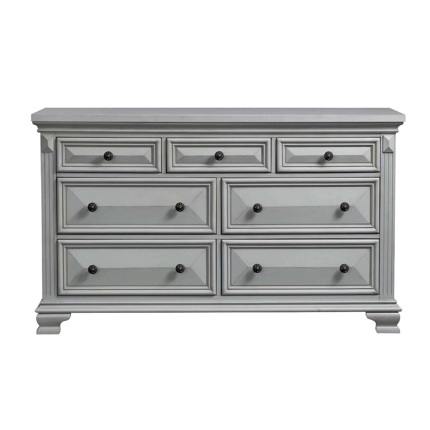 Trent 7-Drawer Dresser In Grey