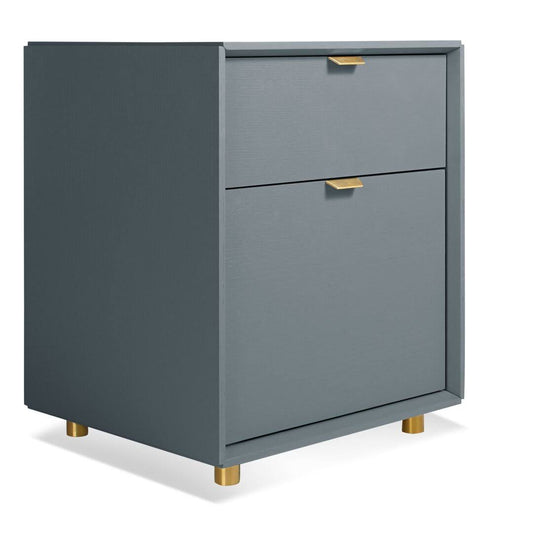 2 Drawer File Cabinet Color: White On Oak-Da1-Filped-Wh