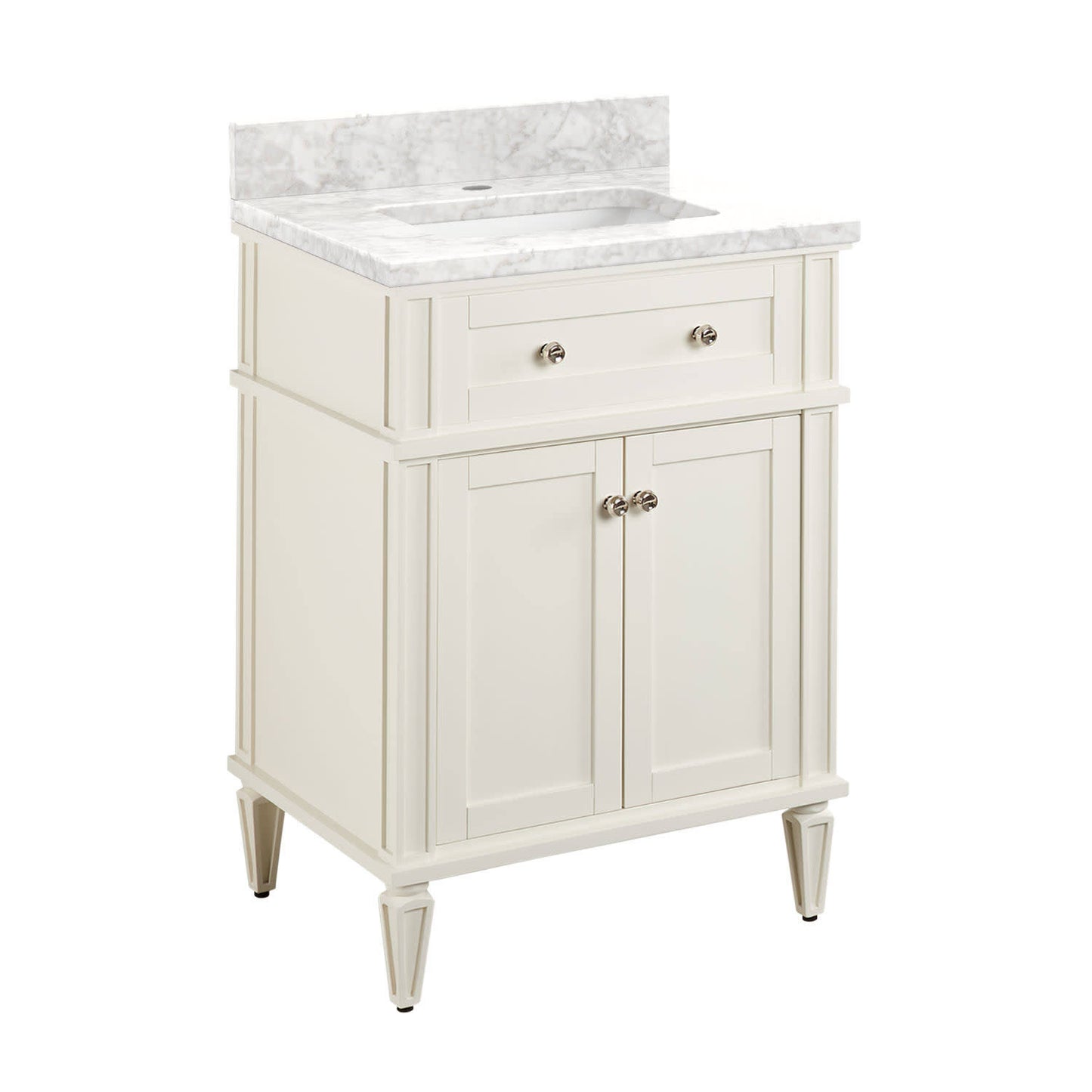 24 Elmdale Single Bathroom Vanity - Cabinet Only Finish: Soft White