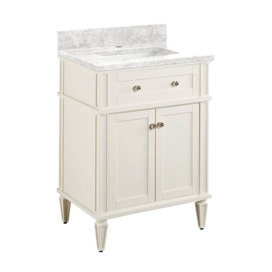 24 Elmdale Single Bathroom Vanity - Cabinet Only Finish: Soft White