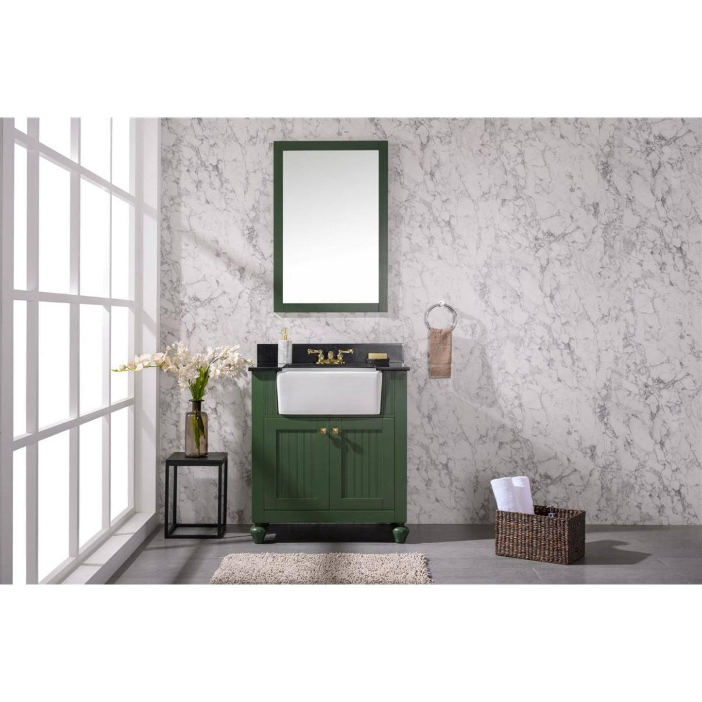 Wlf6022-Vg 30 In. Sink Vanity Without Faucet Vouge Green