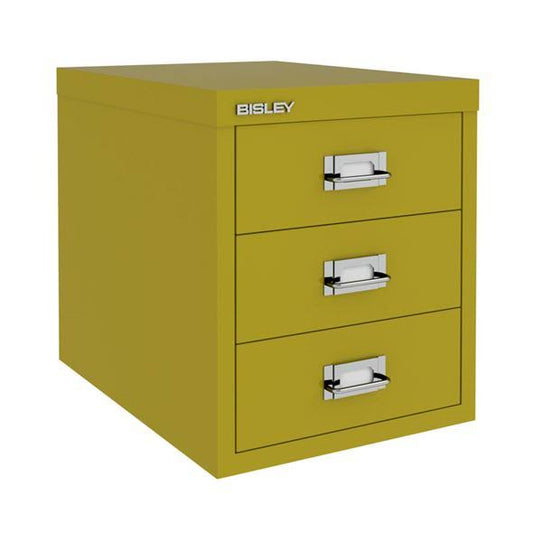 3-Drawer Desktop Multidrawer Steel Cabinet Green