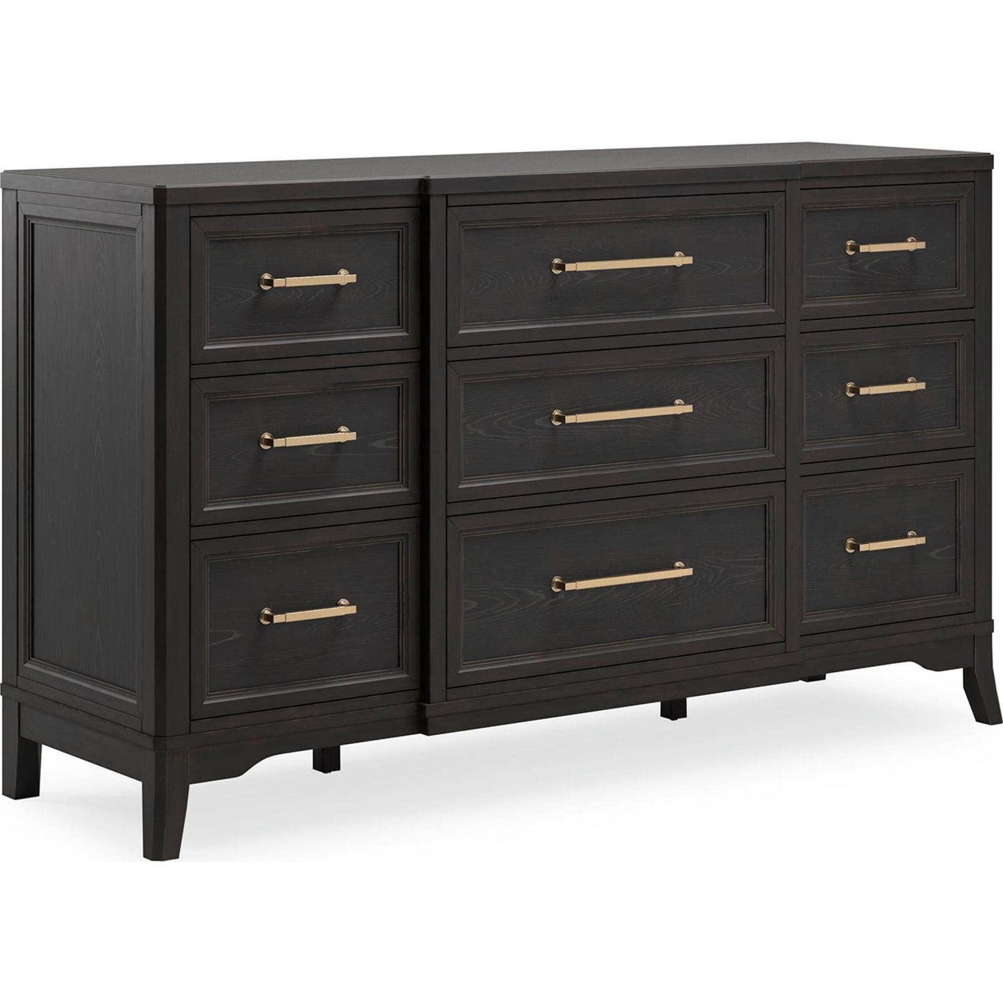 Welltern 9 Drawer Dresser, Black