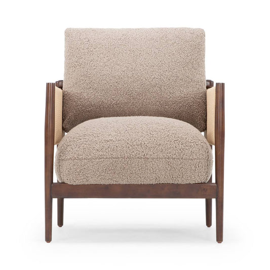 35 W Armchair  Fabric: Camel Teddy Performance Boucle