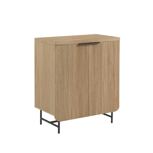 32 Scandinavian 2 Door Accent Cabinet Coastal Oak