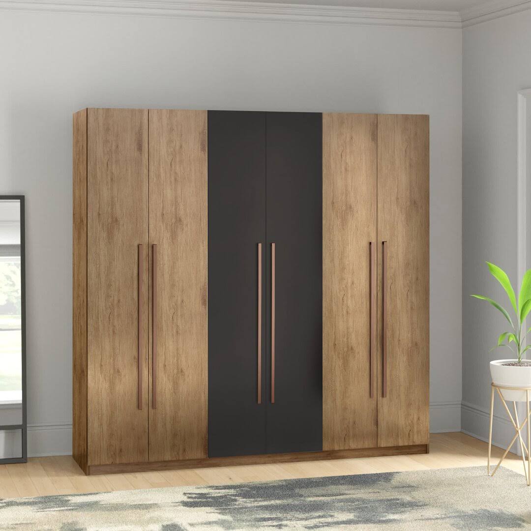 Wardrobe Armoire Mercury Row Color: Nature/Textured Gray