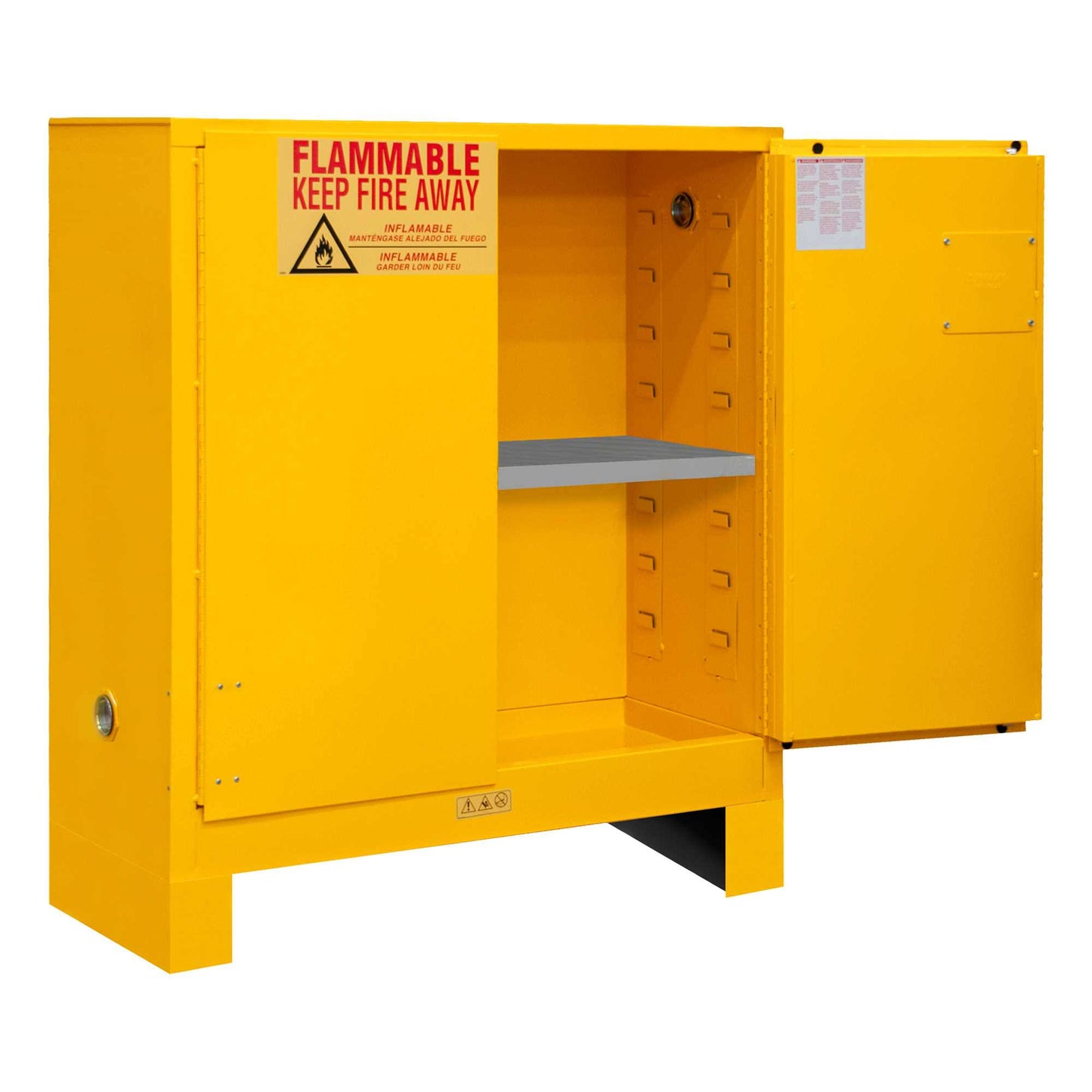 1030ml-50, 30 Gallon Flammable Safety Cabinet With Legs & Manual Doors