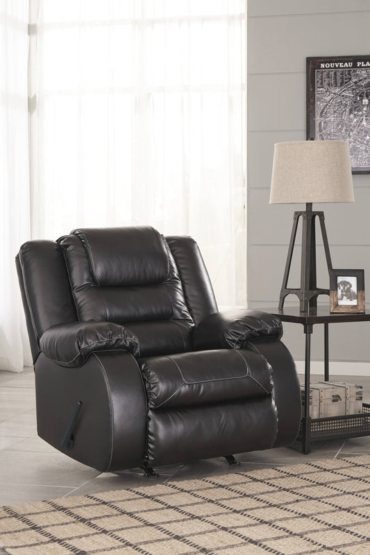 Vacherie Black Rocker Recliner