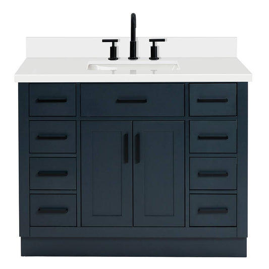 T055swqrvo Hepburn 55 Free Standing Single Basin Vanity Set - Grey