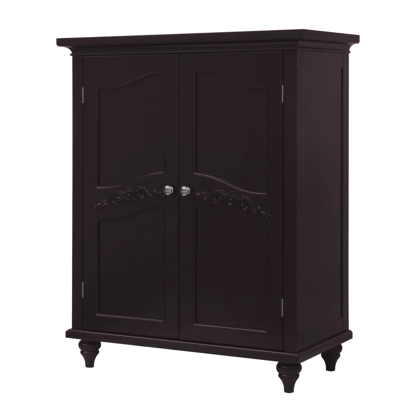 Versailles Dark Espresso 2-Door Floor Cabinet