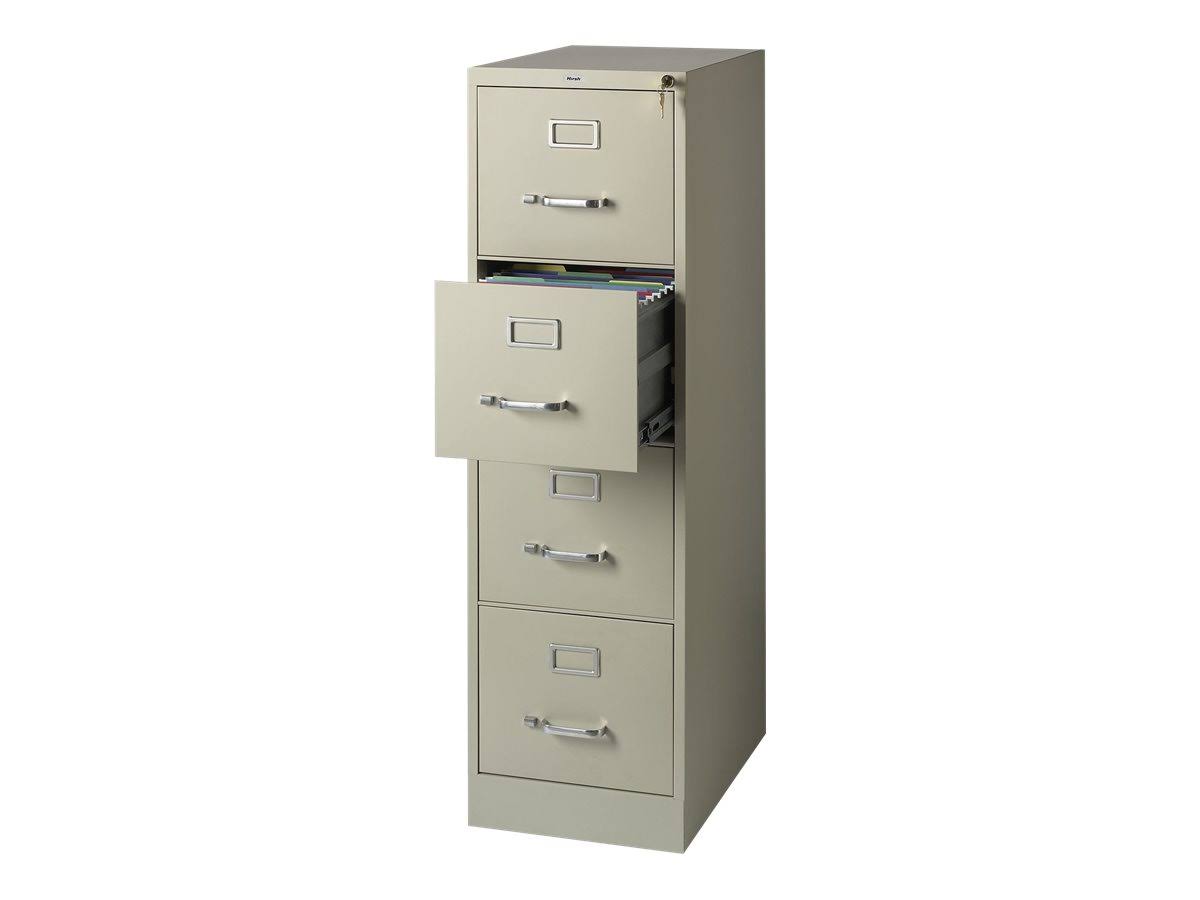 22336d 22d Putty/Beige Letter Locking 4 Drawer Vertical File Cabinet - Each