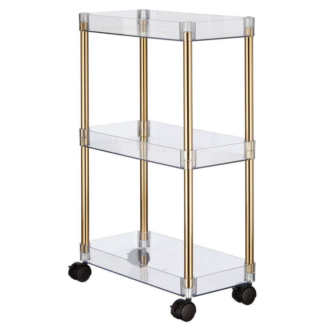 3-Tier Slim Rolling Cart