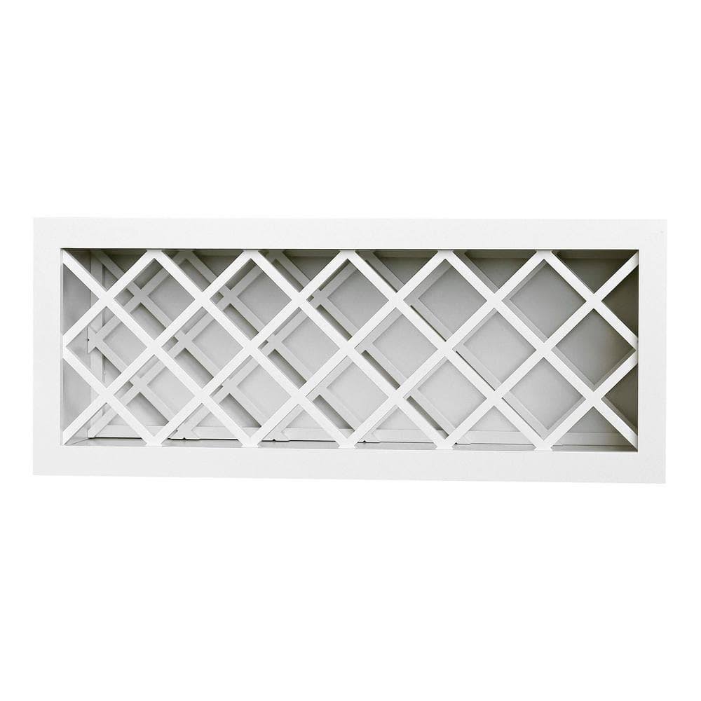 To Assemble 36 In. X 15 In. X 12 In. Shaker Wall Wine Rack In Gray