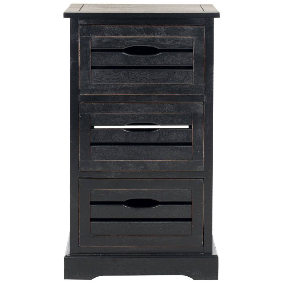 3 Drawer Accent Chest  Color: Black