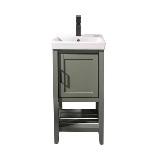 Wlf9018-Pg 18 Pewter Green Sink Vanity