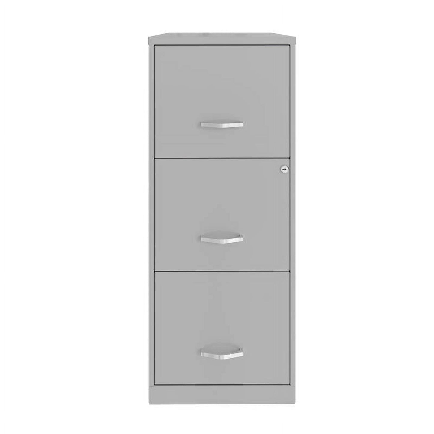 3 Drawer Metal Vertical File Cabinet With Lock In Navy