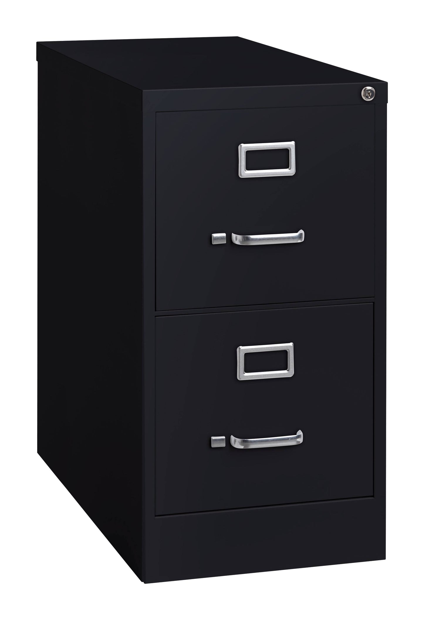 2-Drawer Vertical Metal Filing Cabinet, Black