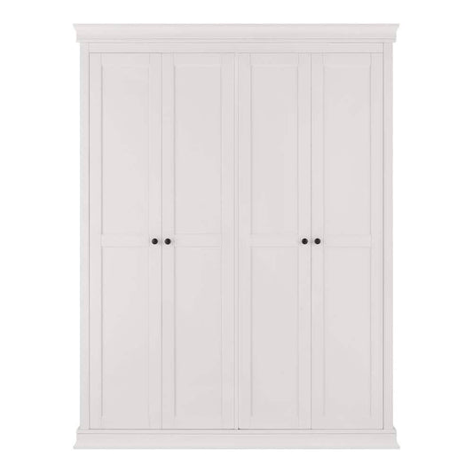 White Wood Accent Storage Cabinet (78 H X 60 W)