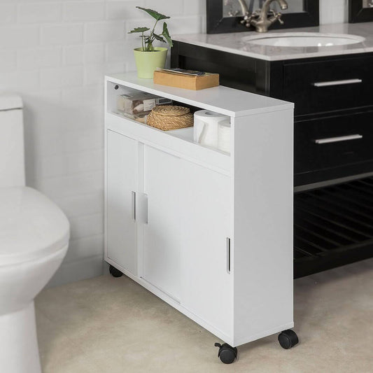 27.6 W X 27.95 H X 7.87 D Free-Standing Bathroom Cabinet