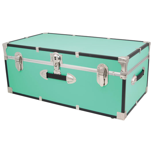 Traveler 30 Trunk With Wheels & Lock, Teal