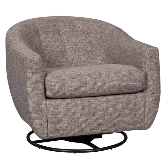 Upshur A3000003 Swivel Glider Accent Chair In Taupe