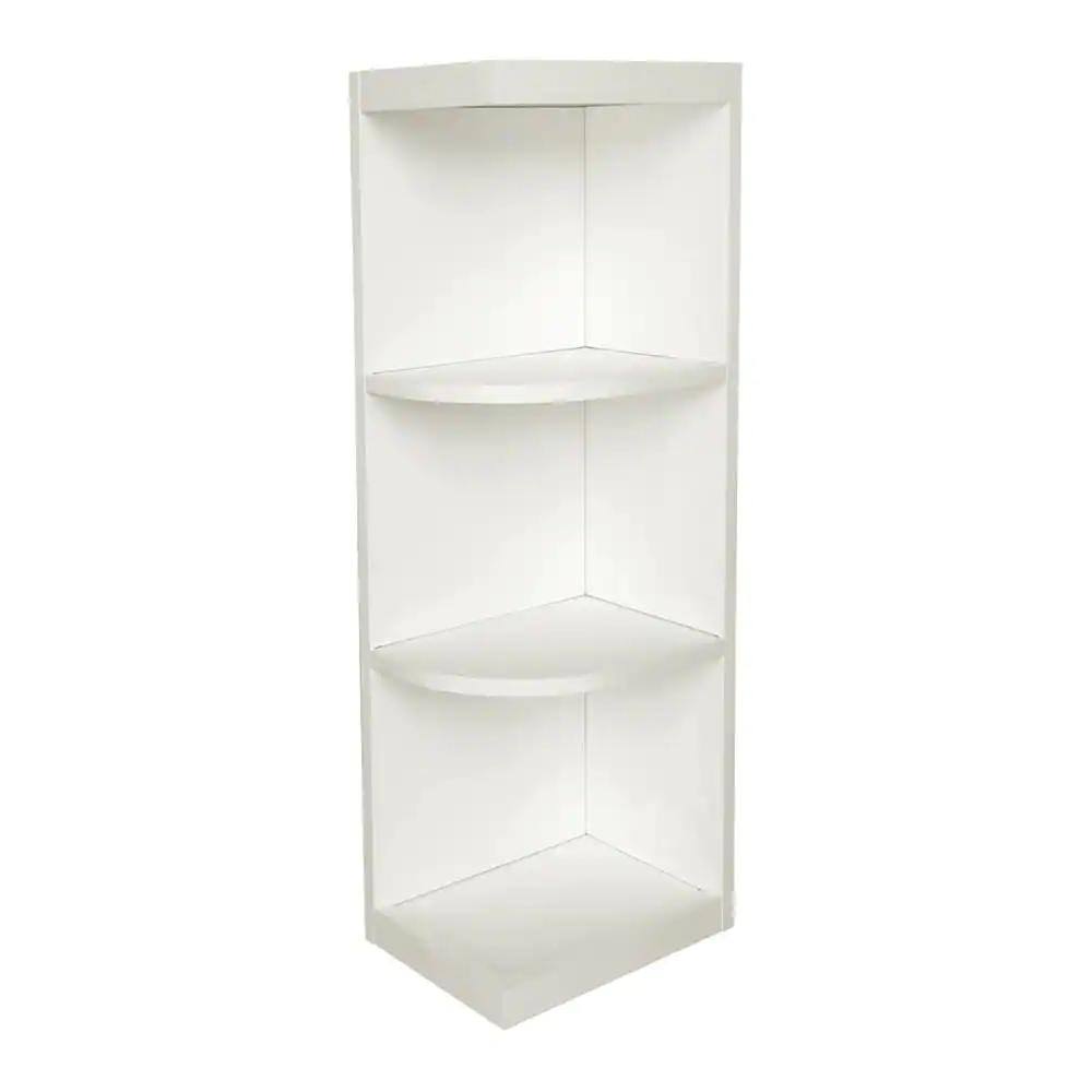 To Assemble 9x42x12 In. Shaker Wall End Open Shelf Cabinet In Wh