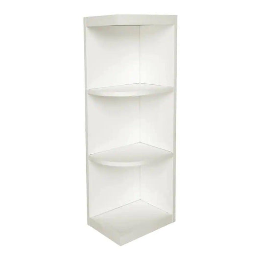 To Assemble 9x42x12 In. Shaker Wall End Open Shelf Cabinet In Wh