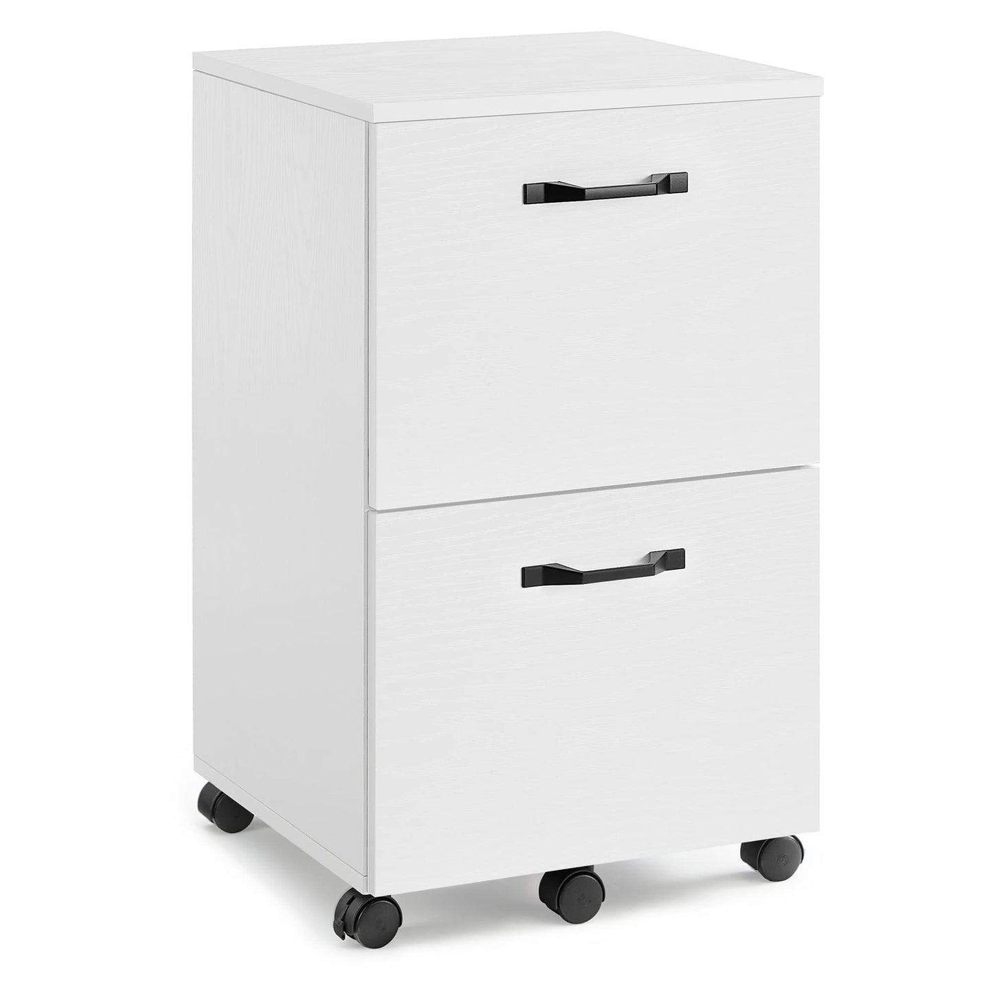 2-Drawer File Cabinet, White