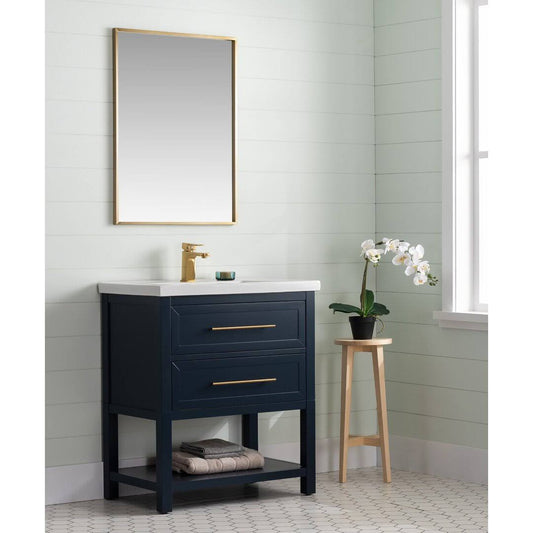 20 Single Bathroom Vanity Set  Base Finish: Midnight Blue