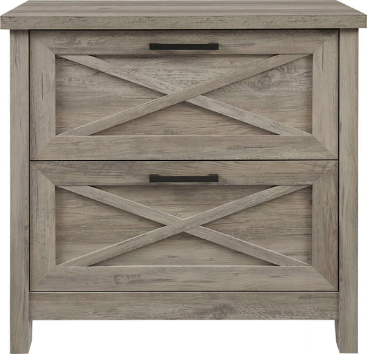 2-Drawer File Cabinet - Dark Oak