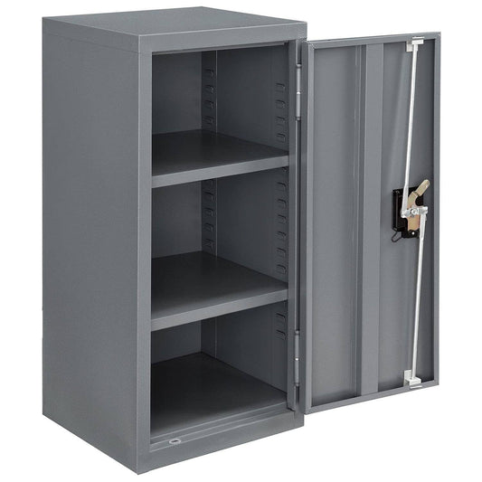 Wall Storage Cabinet Assembled 13-3/4x12-3/4x30 Gray