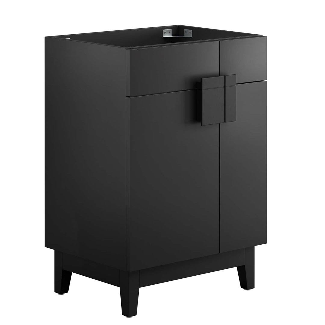 24 Bathroom Vanity Cabinet (Sink Basin Not Included) Black