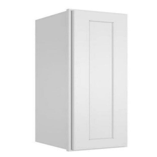 1-Door 2 Or 3-Shelves Shaker White Plywood Wall Kitchen Cabinet - 9 In. W X 12 In. D X 42 In. H