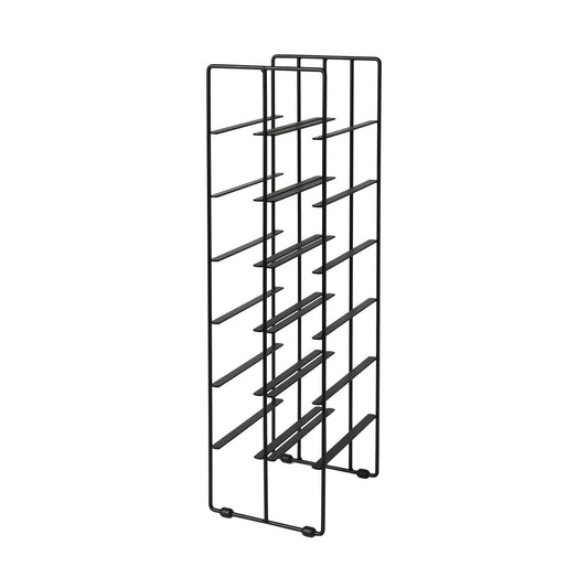 12-Bottle Wine Rack - Black - Black