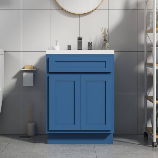 24 Bathroom Vanity Cabinet Blue