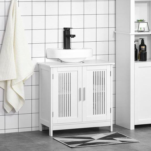 Under Sink Cabinet For Efficient Small Bathroom Storage, Modern And Elegant Bathroom Cabinet Storage For Small Spaces - Silver