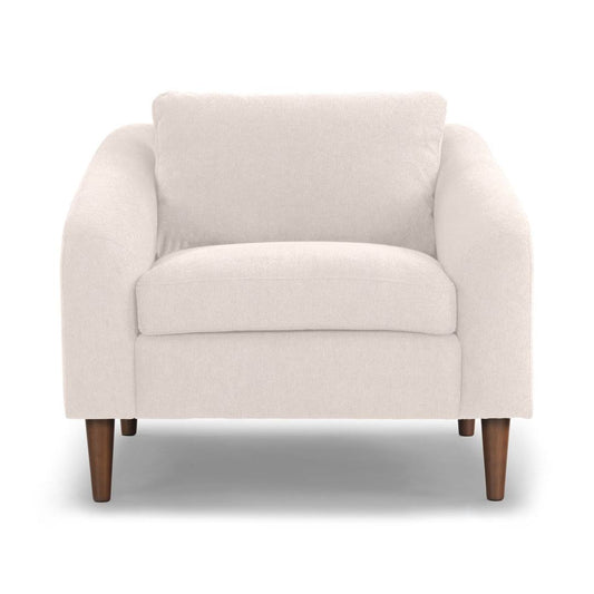 Upholstered Armchair Fabric: Mushroom Performance Chenille