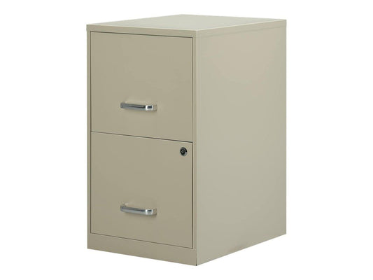 2-Drawer Vertical File Cabinet Locking Letter Putty/Beige 26.5 Inchd (13440d-Cc)