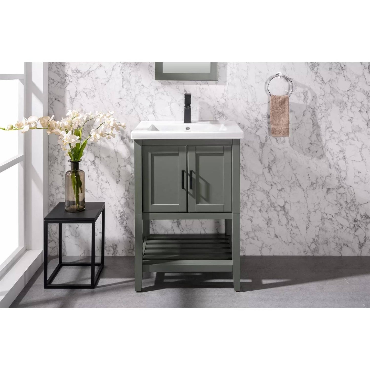 24 Kd Espresso Sink Vanity